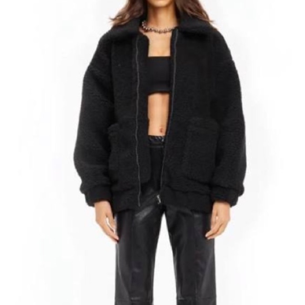 I AM GIA BLACK OVERSIZED JACKET SIZE XS